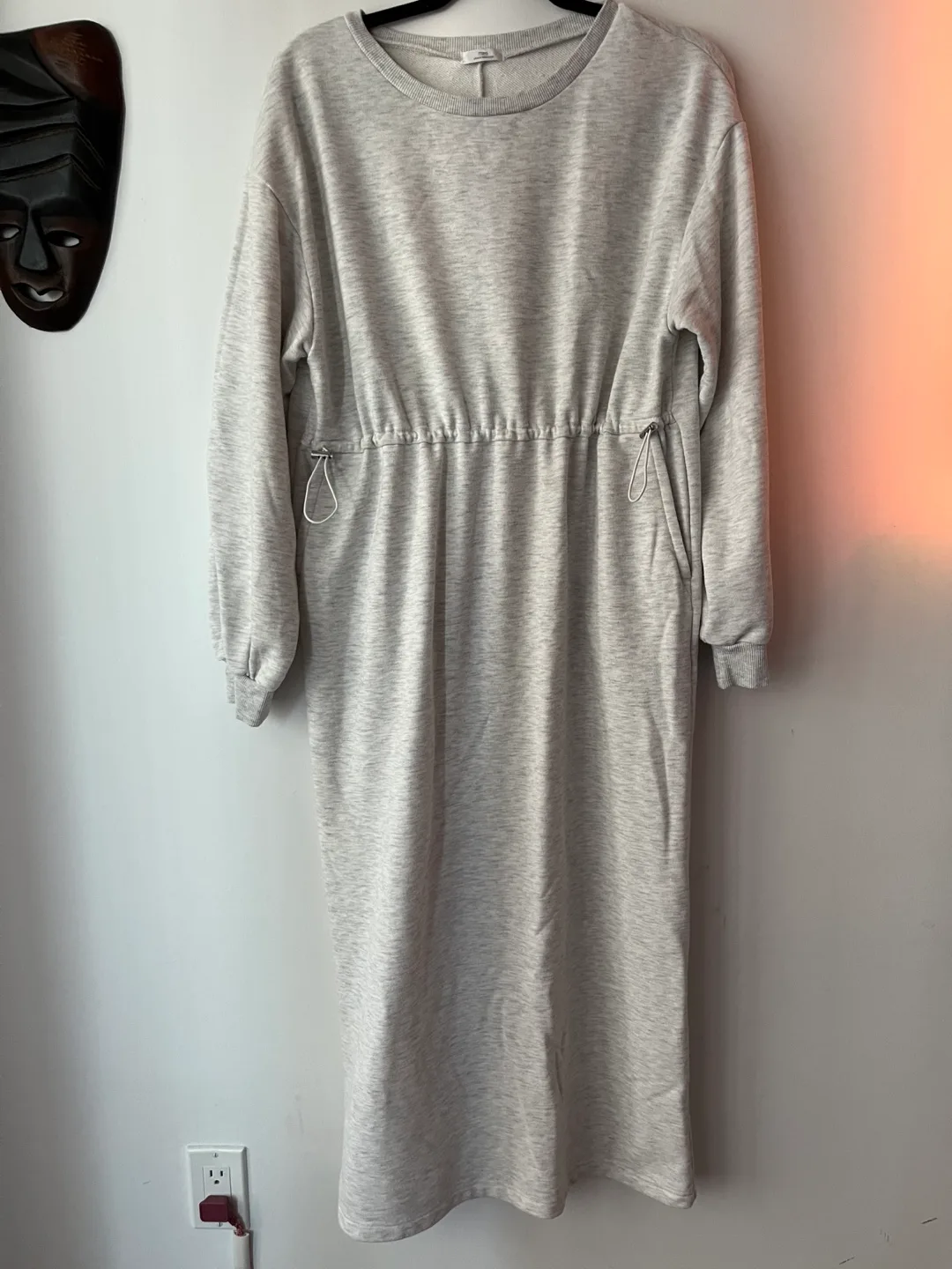 Light Gray Dress with Pockets thumbnail