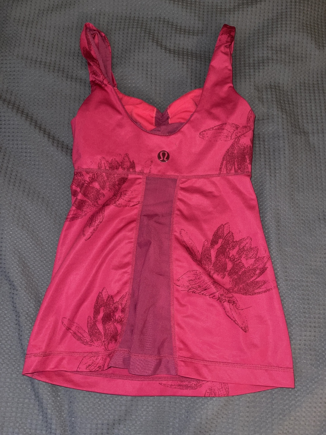 Lululemon Tank Top - Pink with Floral Design - photo 2