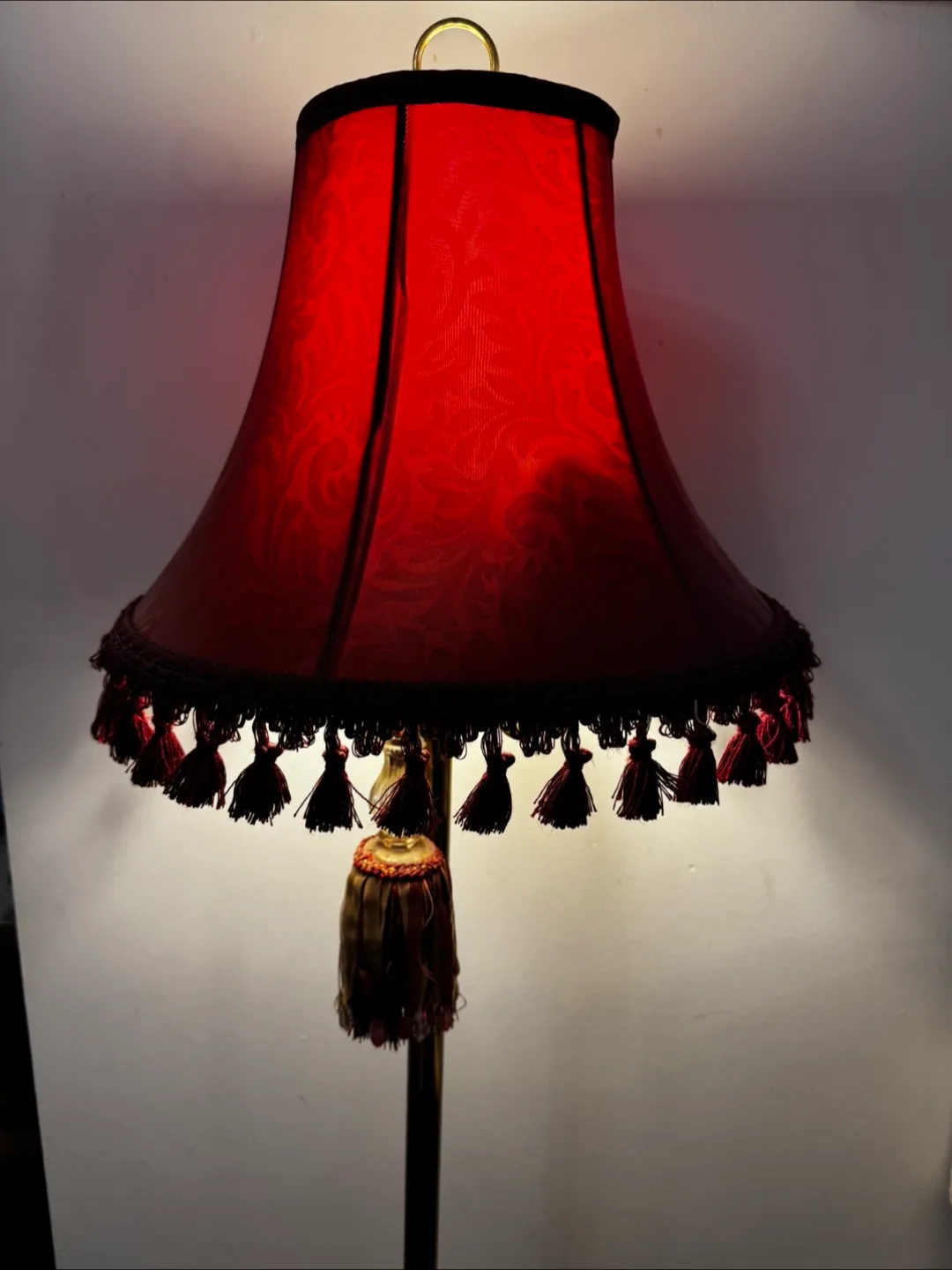 Red & Gold Tassel Floor Lamp thumbnail