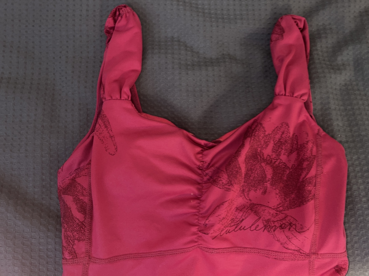 Lululemon Tank Top - Pink with Floral Design - photo 3