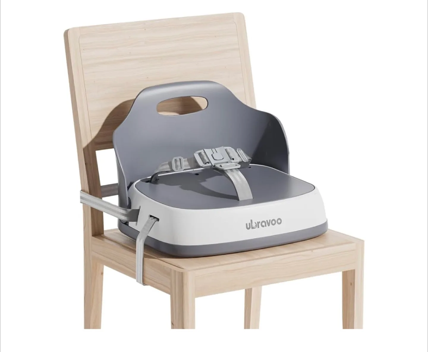 ubravoo Baby Booster Seat - Grey & White thumbnail