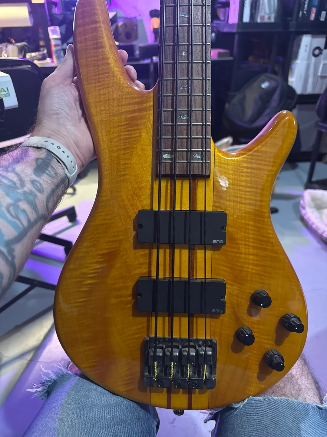 🎸 Ibanez SRT800DX Bass – Like New! (Amber Finish) thumbnail