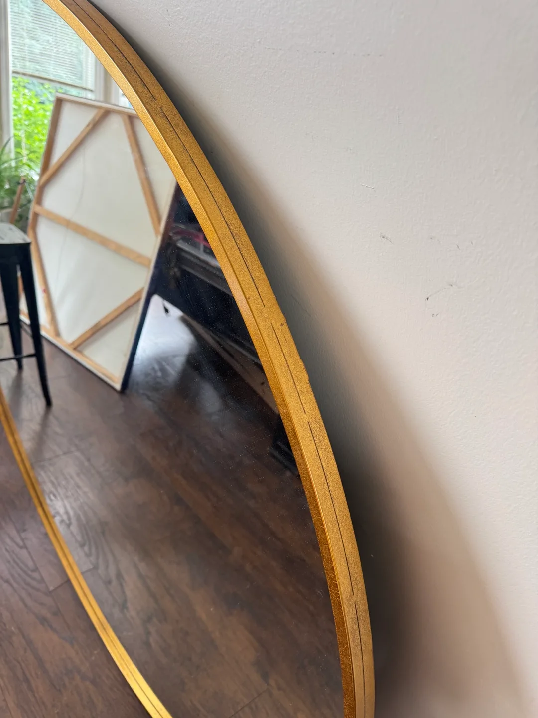 Junius Large Round Mirror - Gold, 60 inch image indicator(4)