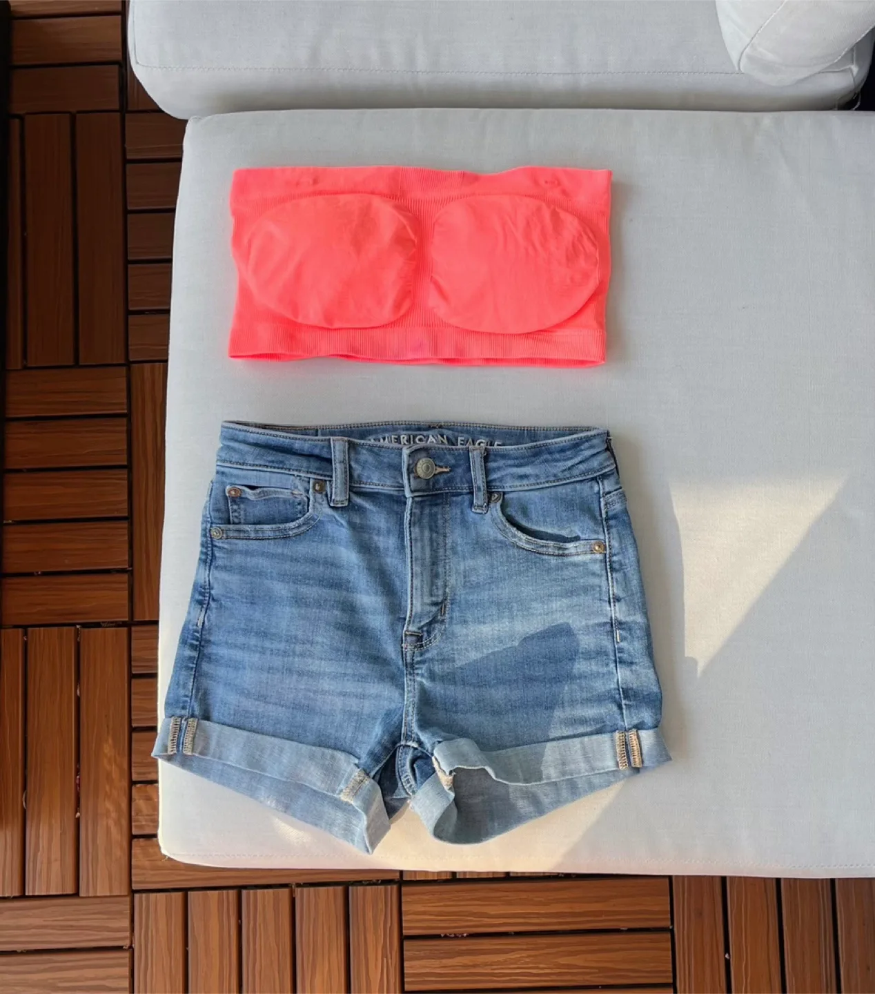 Top&Denim Shorts Set thumbnail