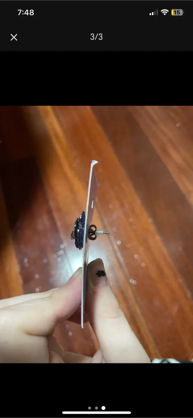 Claire's Flower Stud Earrings - New image indicator(3)