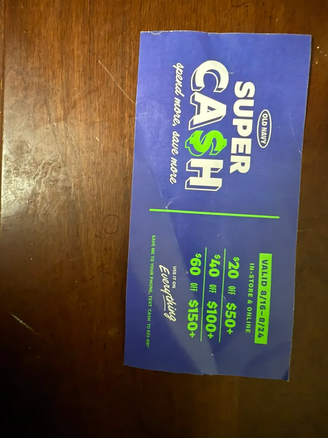 Old Navy Super Cash Coupon - free thumbnail