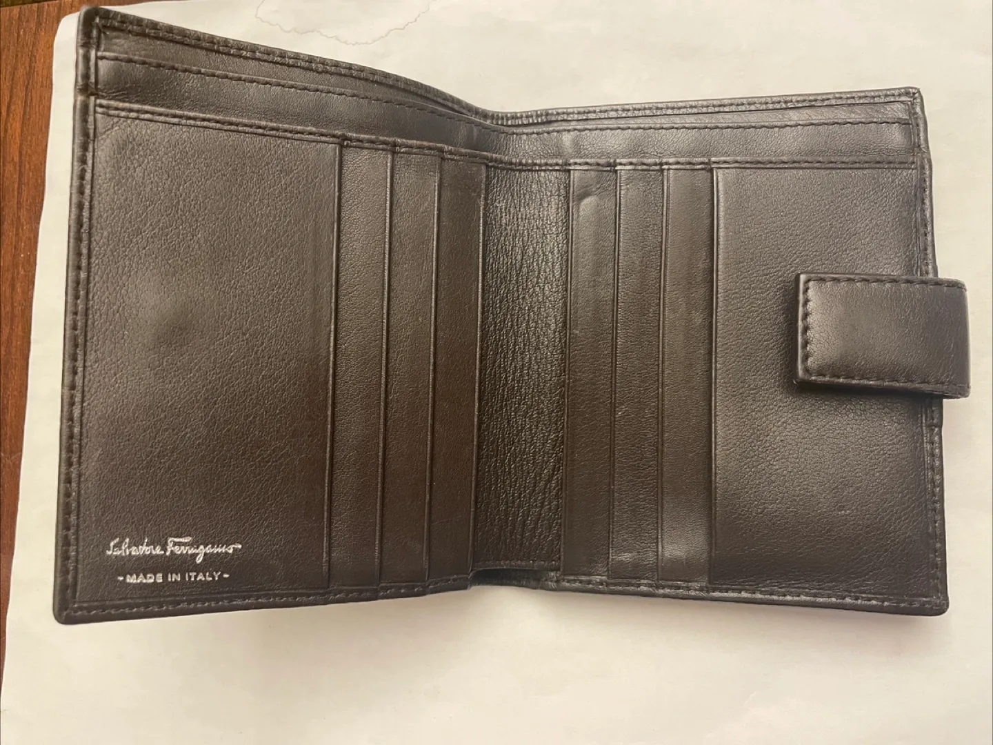 Salvatore Ferragamo Brown Leather Wallet thumbnail