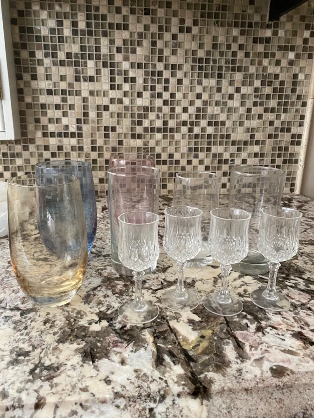 Assorted Glassware - Vases & Wine Glasses thumbnail