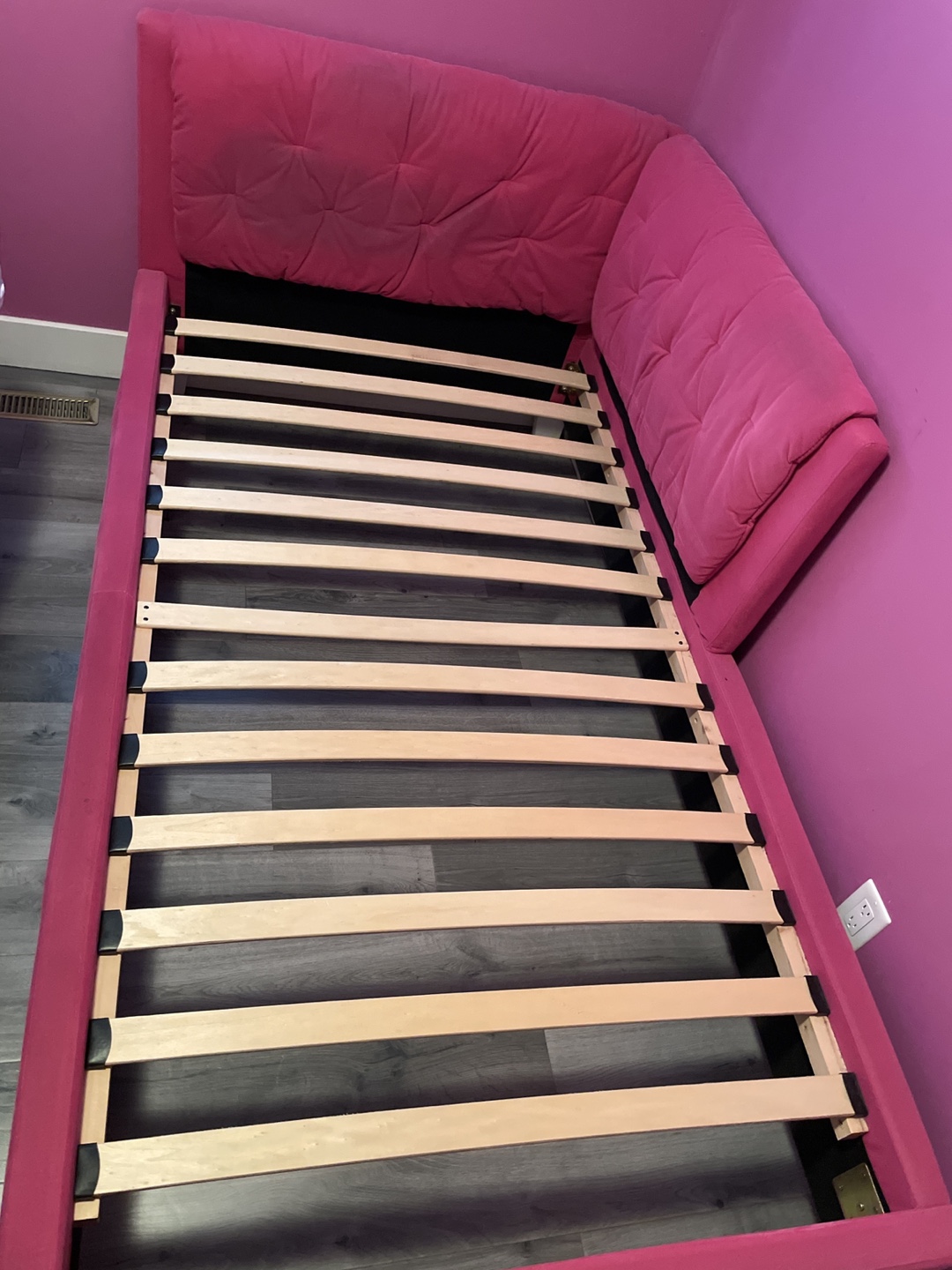 2 Pink Twin Bed Frames