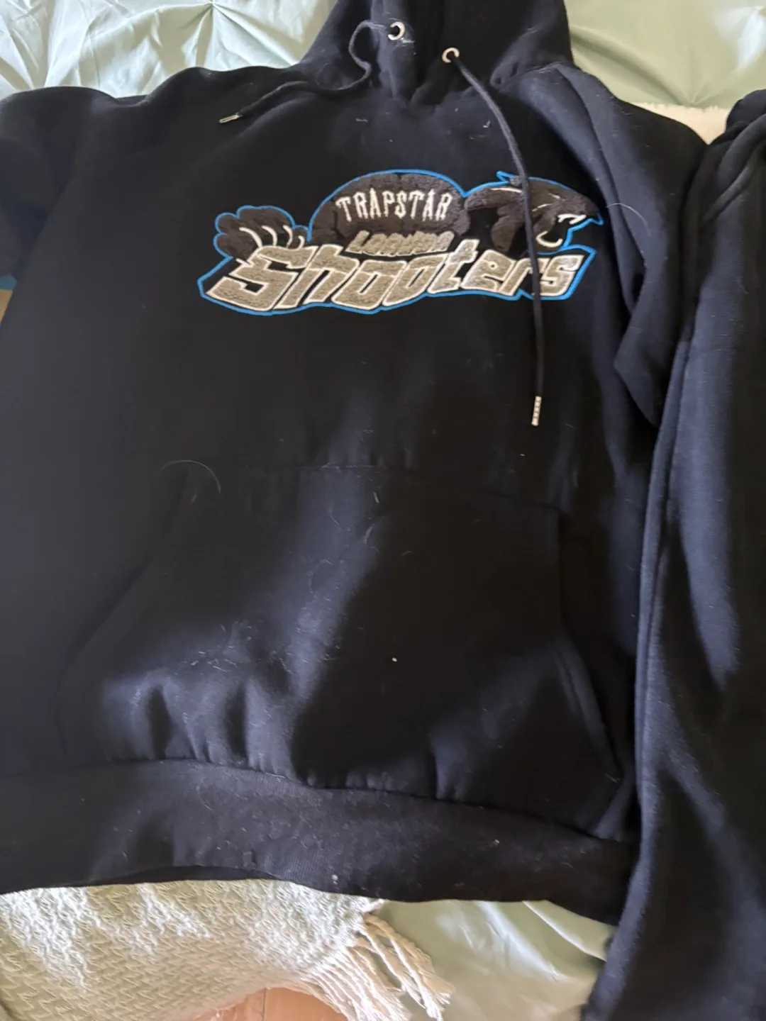 Trapstar Leading Shooters Black Hoodie & Pants Set thumbnail