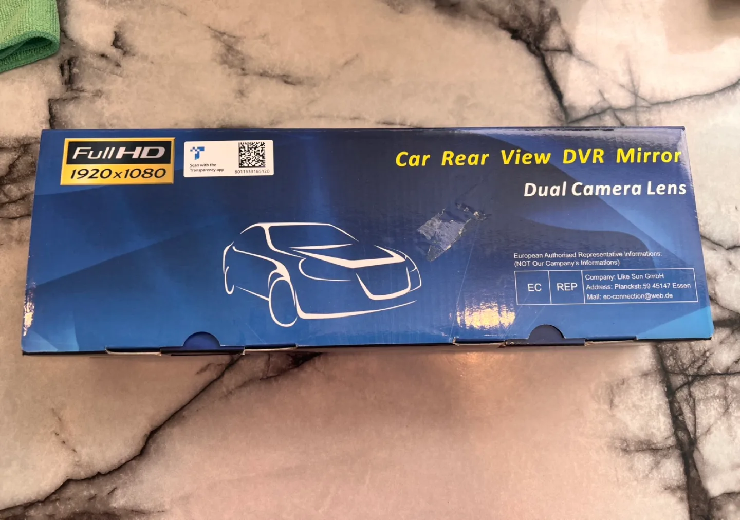 Car Rear View DVR Mirror Dual Camera Lens thumbnail