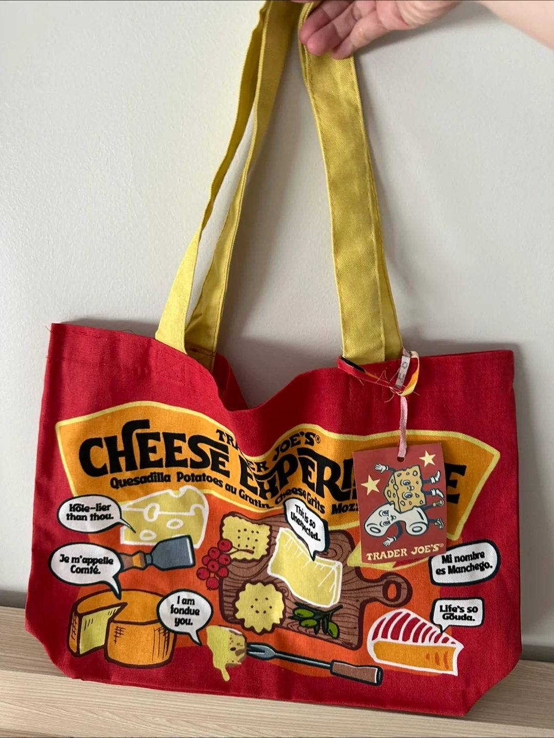 Trader Joe's Cheese Adventures Tote Bag image indicator(4)