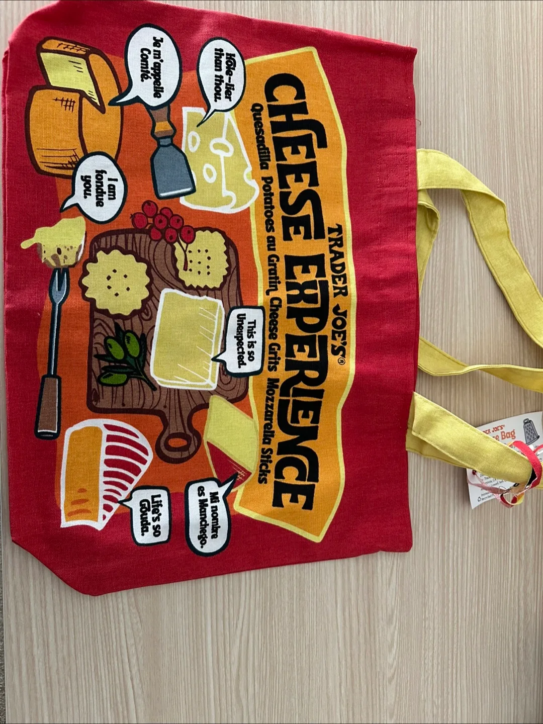 Trader Joe's Cheese Adventures Tote Bag image indicator(5)