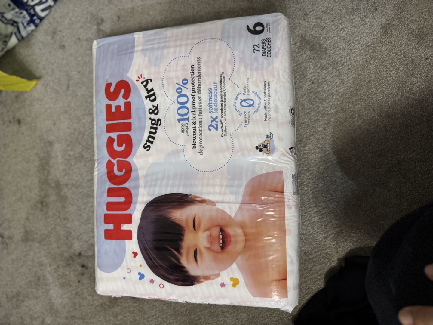 Huggies Snug & Dry Diapers, Size 6, 72 Count