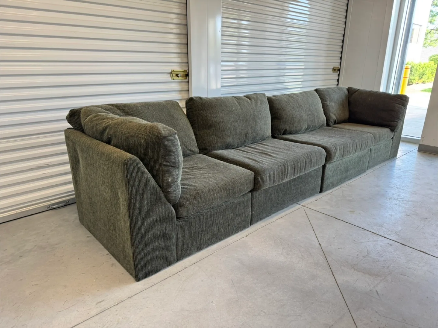 Wayfair green Modular Sectional Sofa(Delivery Available) thumbnail