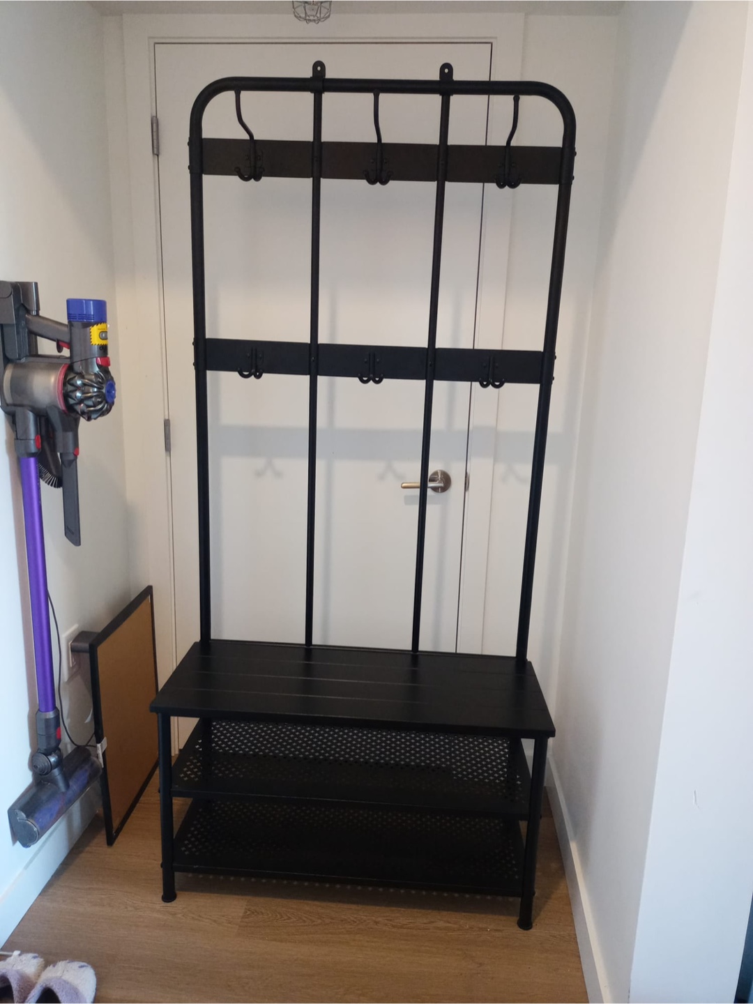 IKEA Nipasen Shoe rack with coat stand - Black - photo 2