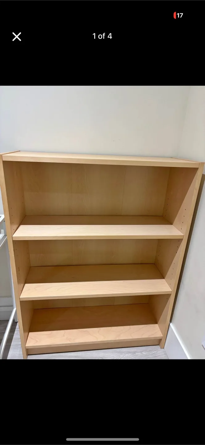 Ikea Billy Bookcase - Birch Veneer