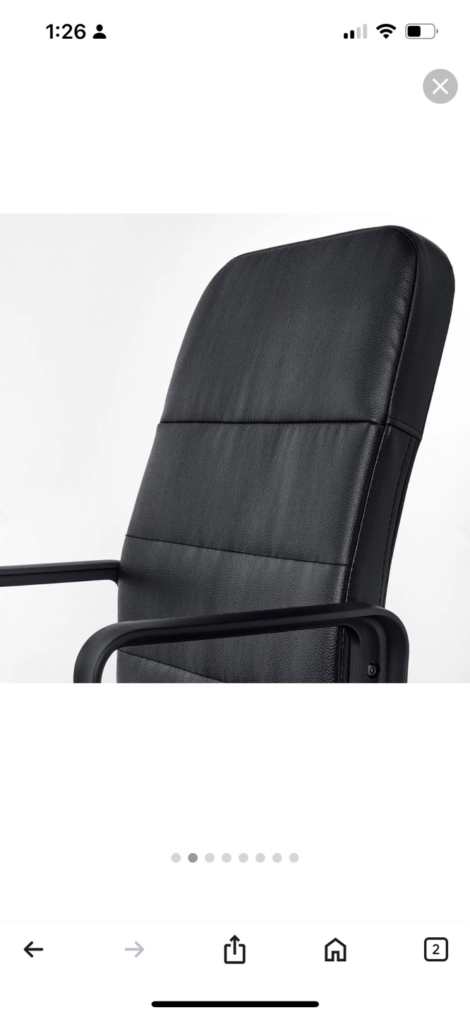 Black Swivel Office Chair - photo 2