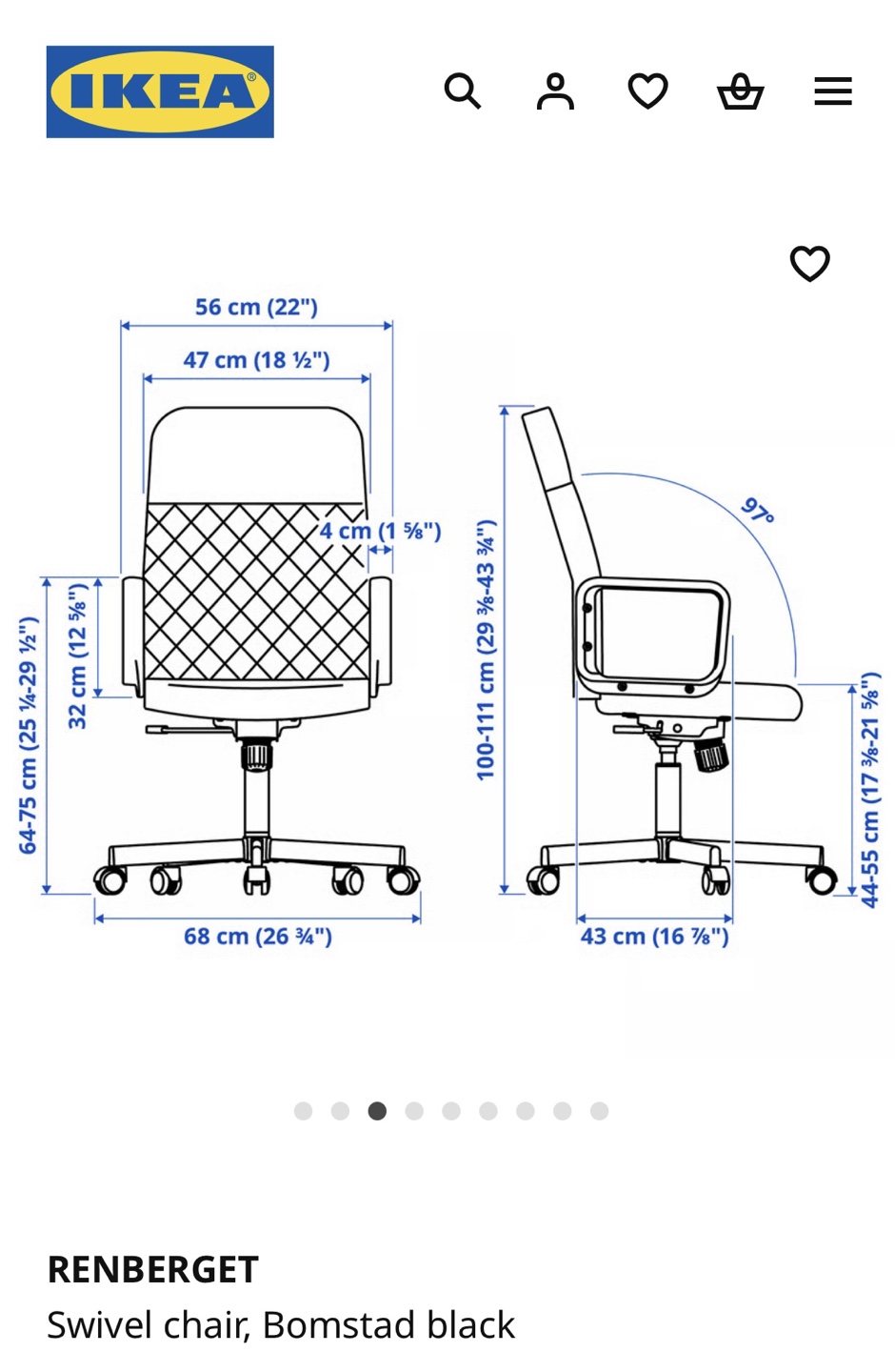Black Swivel Office Chair - photo 5