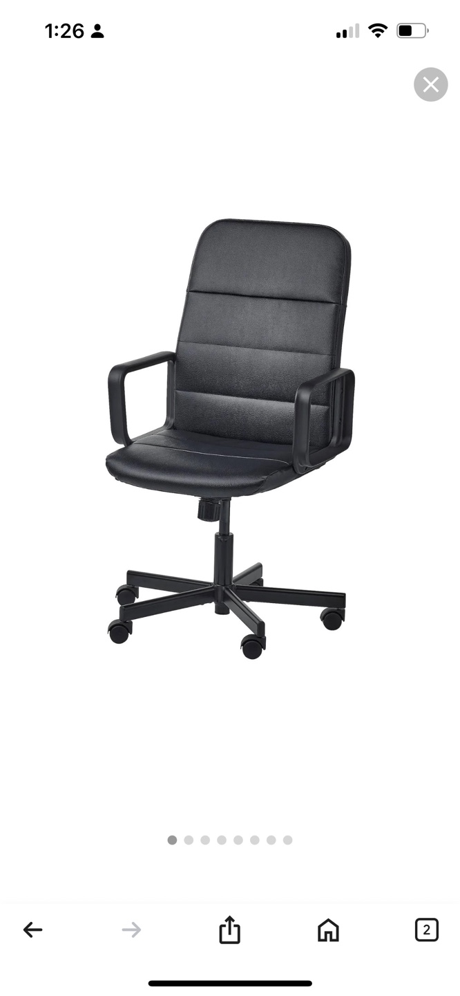 Black Swivel Office Chair - photo 3