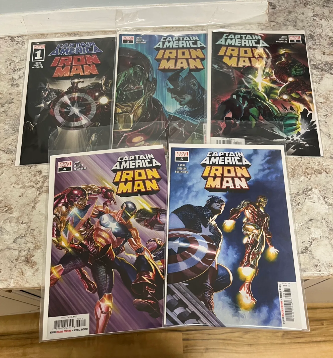 Captain America Iron Man #1-5 Comic Books thumbnail