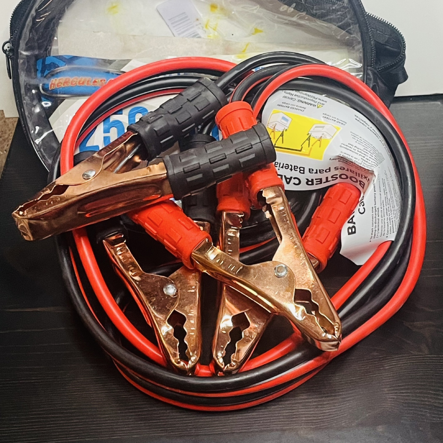 Hercules Car 250 AMP Battery Booster Cables