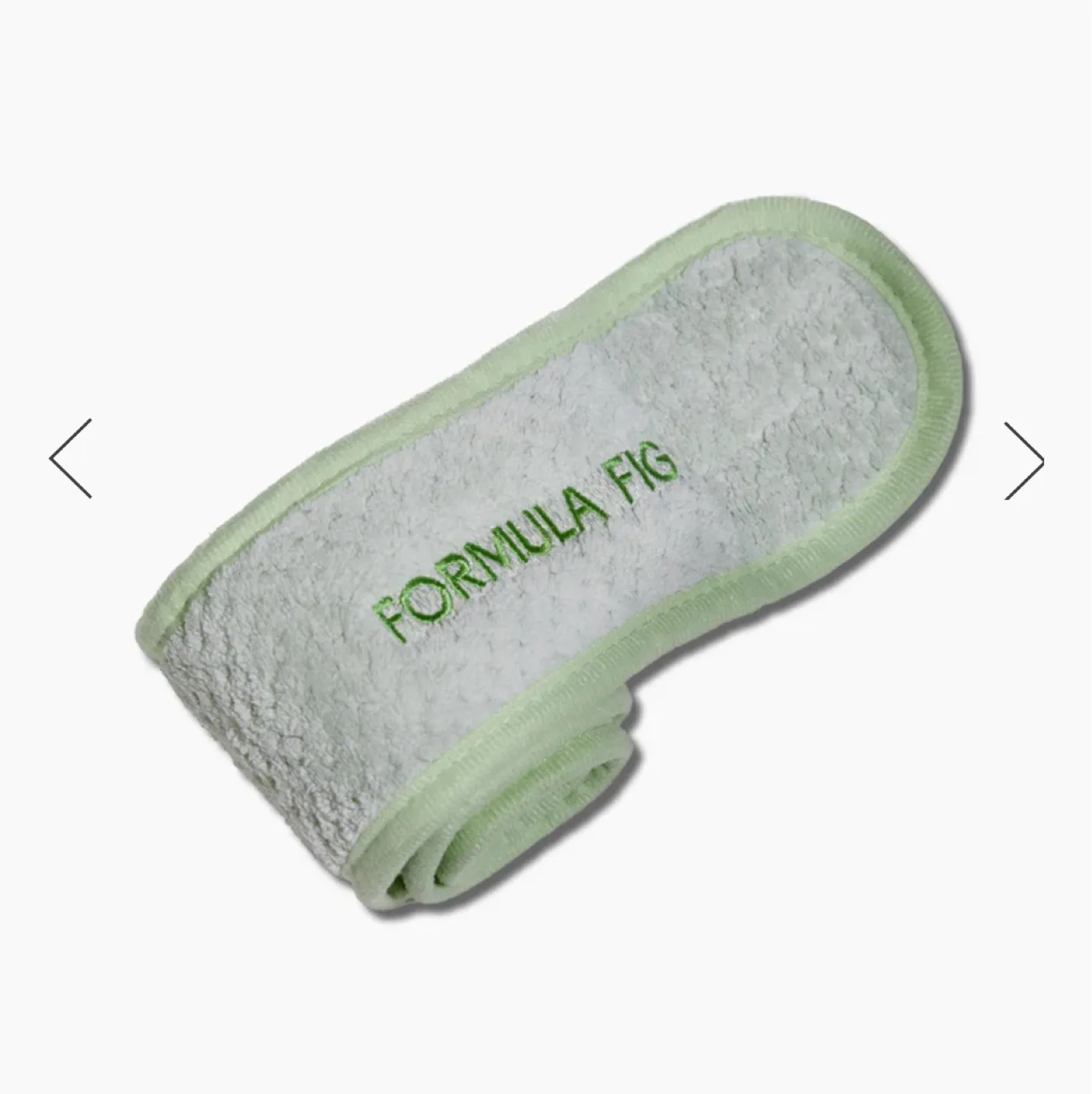 Formula Fig Green Skincare Spa Headband Plush Terry Cloth thumbnail