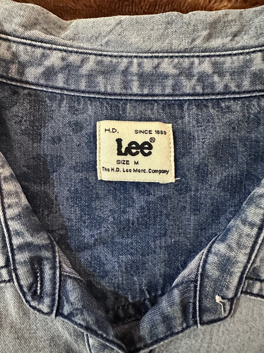 Lee Denim Shirt - Size M thumbnail
