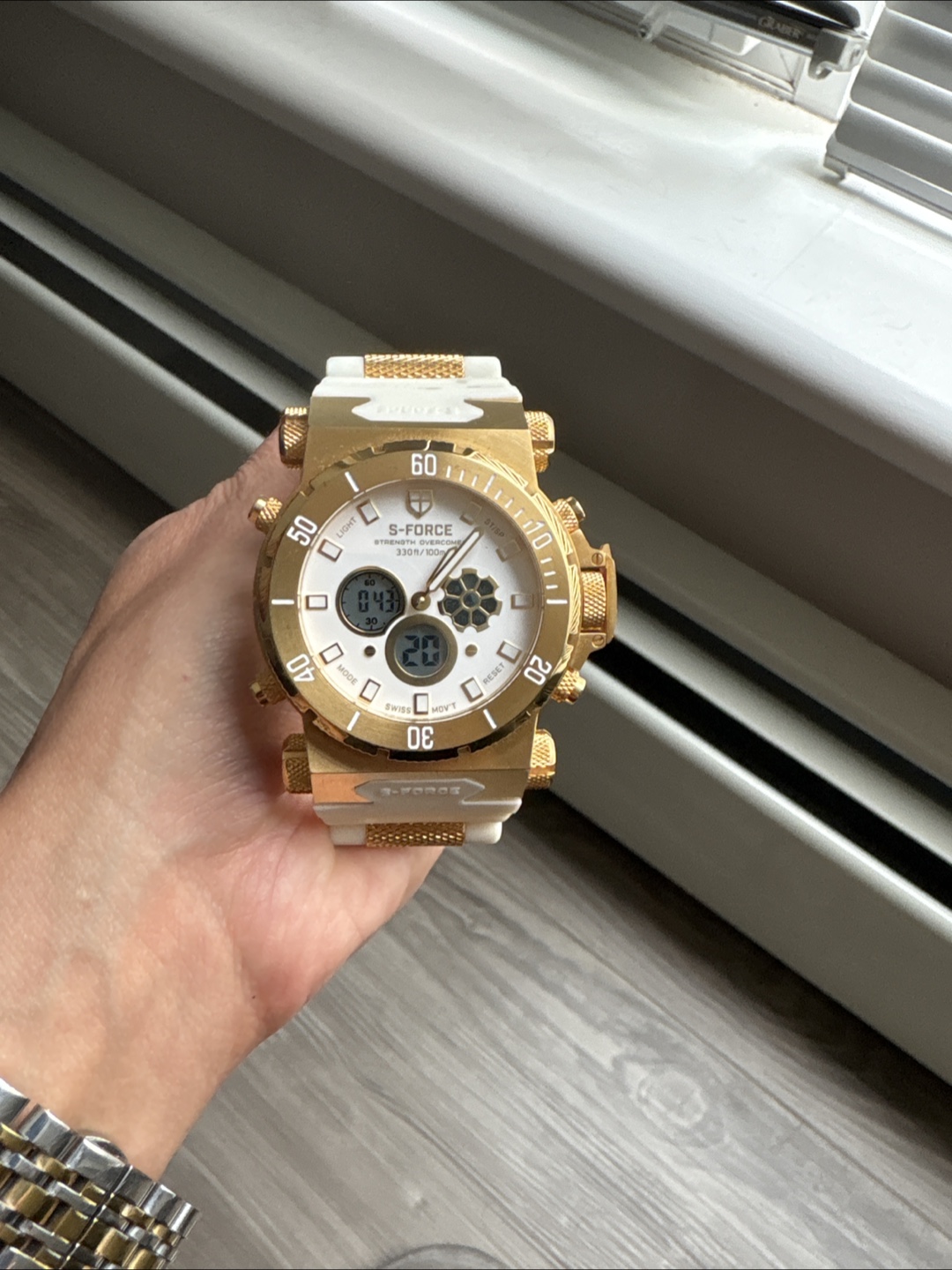 S-Force Gold & White Watch