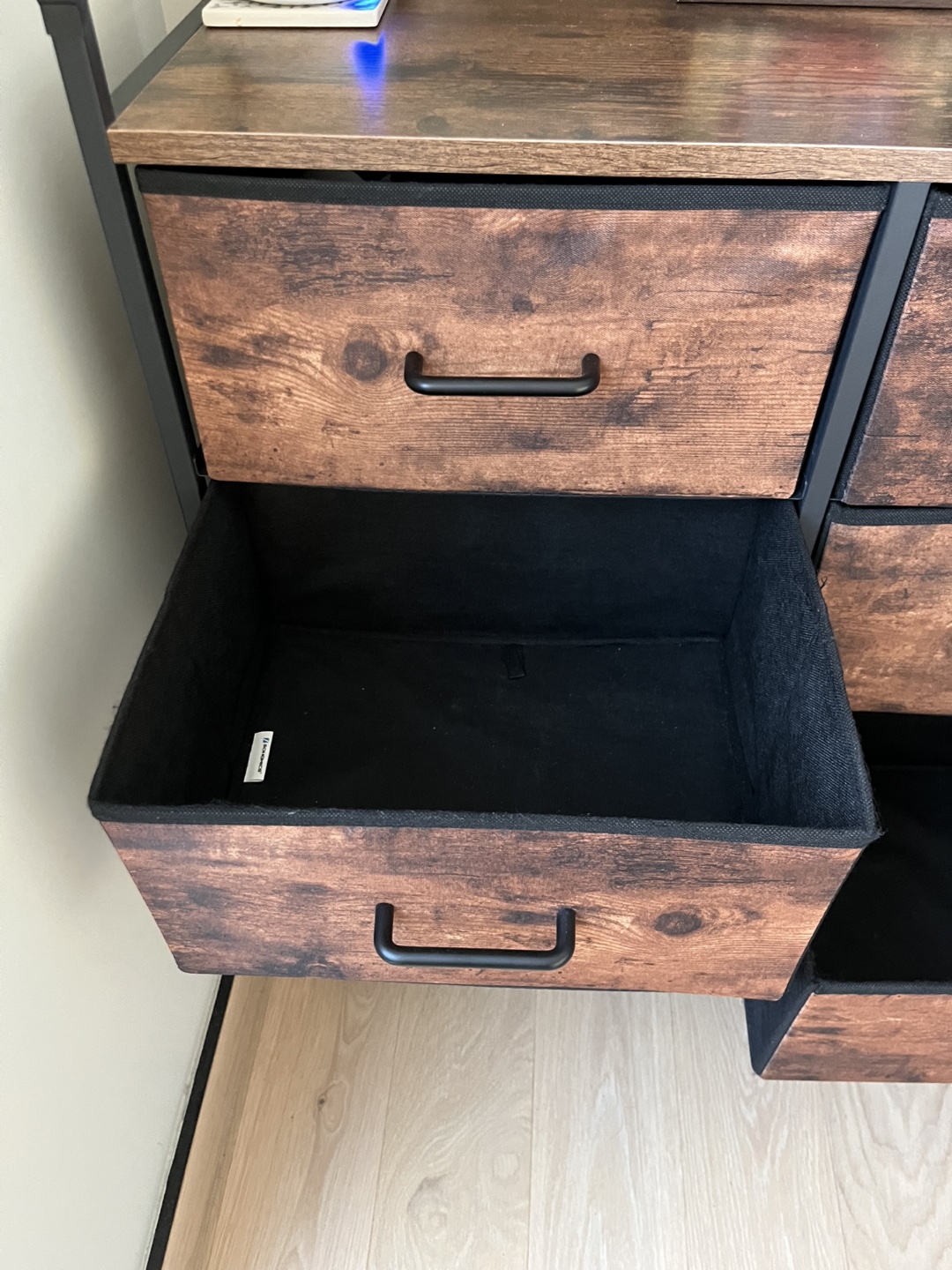 Rustic Wood Grain 8-Drawer Tower Dresser - photo 2