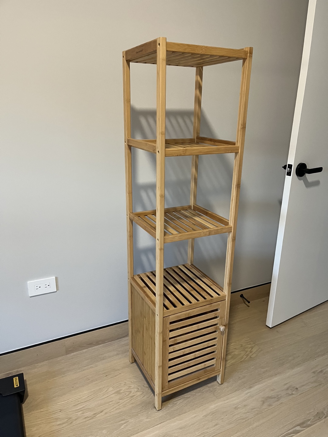 Bamboo Bathroom Shelf Tower Cabinet - photo 4
