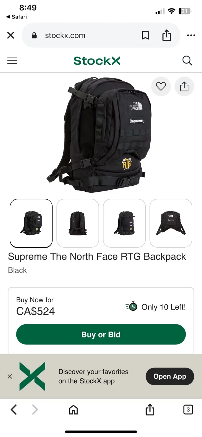 Supreme The North Face RTG Backpack Black image indicator(2)