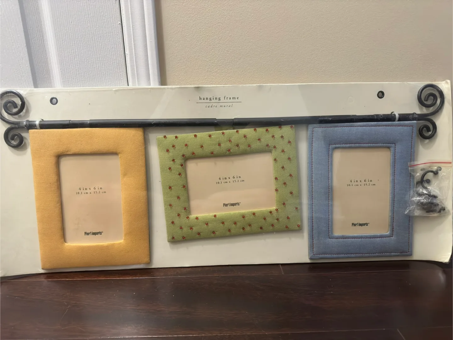 Pier 1 Imports Hanging Frame - Holds 3 Photos thumbnail