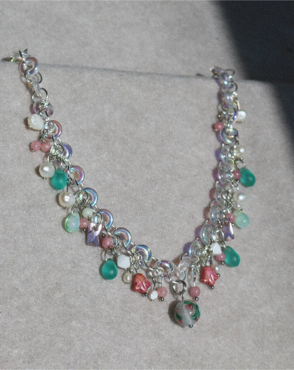 Handmade glass Necklace thumbnail