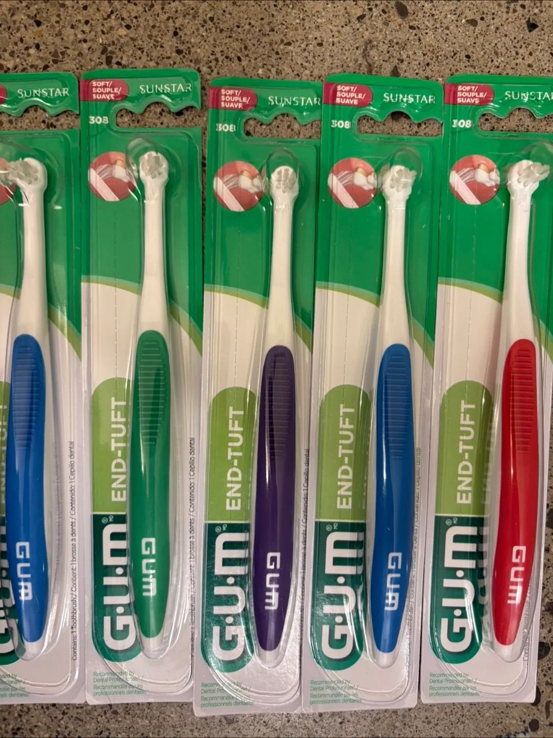 GUM End-Tuft Toothbrush, Soft Bristles thumbnail