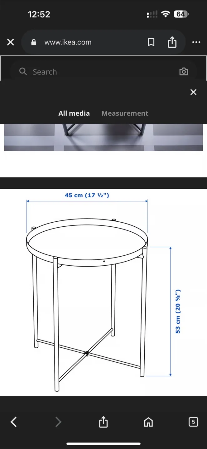 Gladom Tray Table - Black image indicator(4)