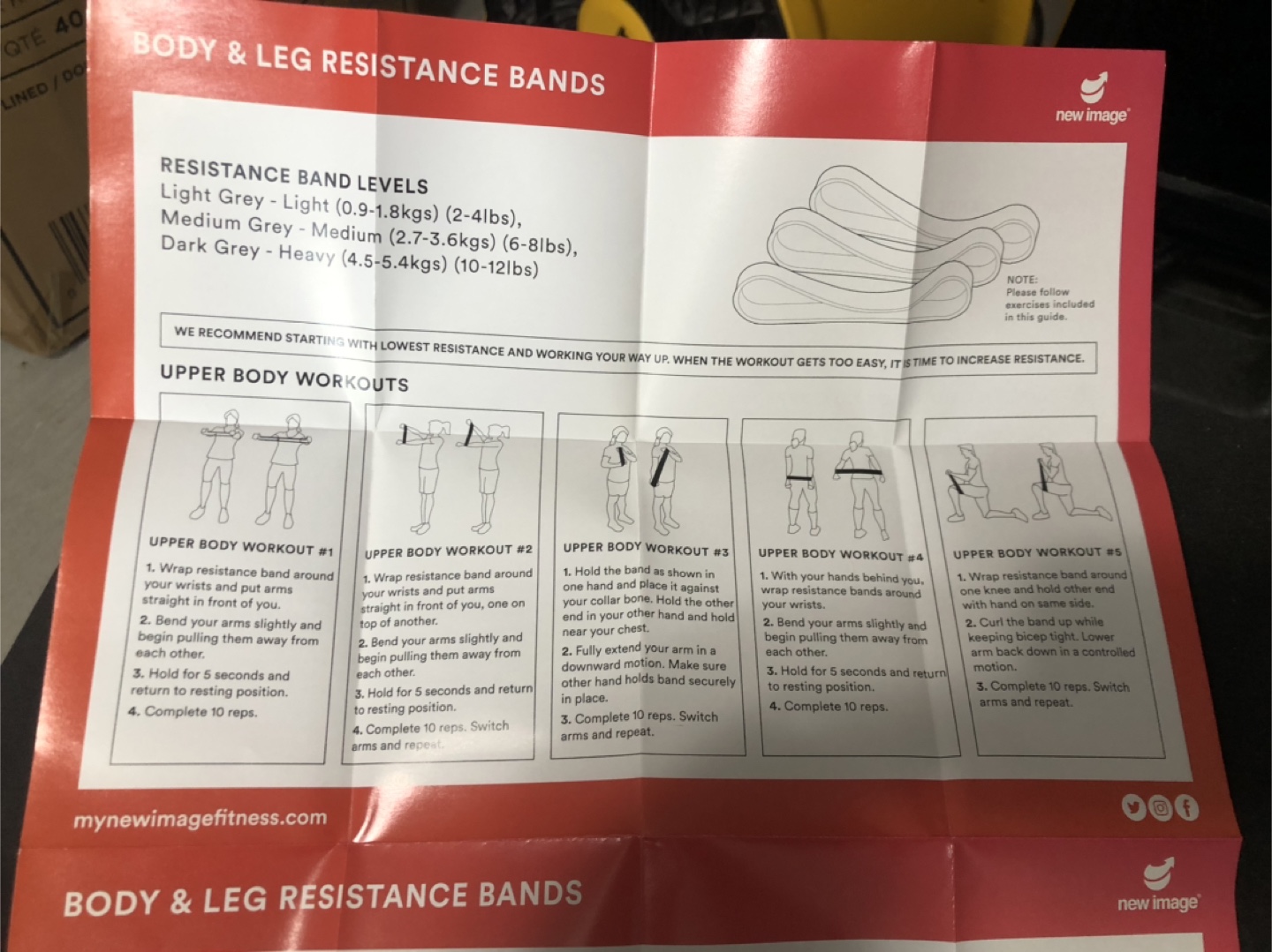 New Image Body & Leg Resistance Bands, New - photo 5