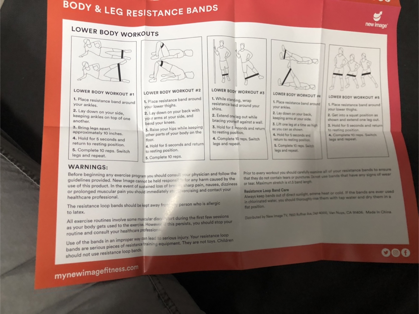 New Image Body & Leg Resistance Bands, New - photo 4