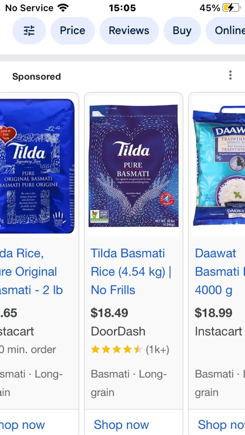 Tilda Basmati Rice 4.54kg thumbnail