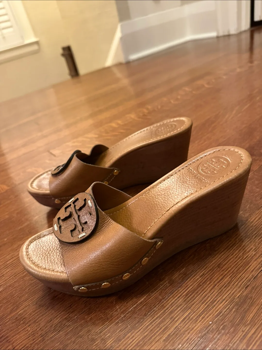 Tory Burch Wedge Heel Sandals - Size 8 thumbnail