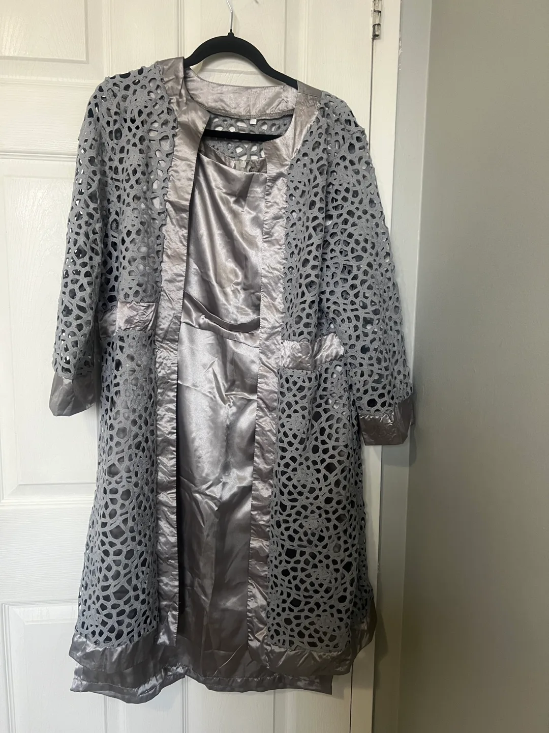 Silver Dress with Matching Coat thumbnail