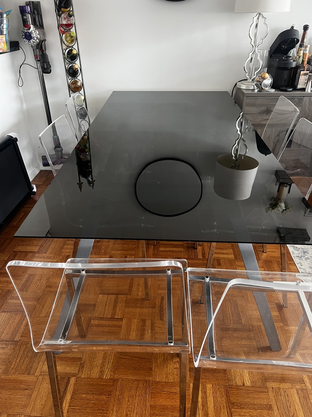 Dining Table with 4 CB2 Chairs - photo 4