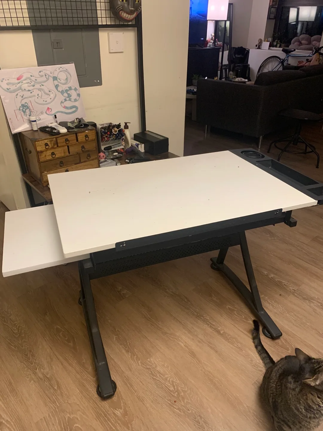 Drafting Table - White thumbnail