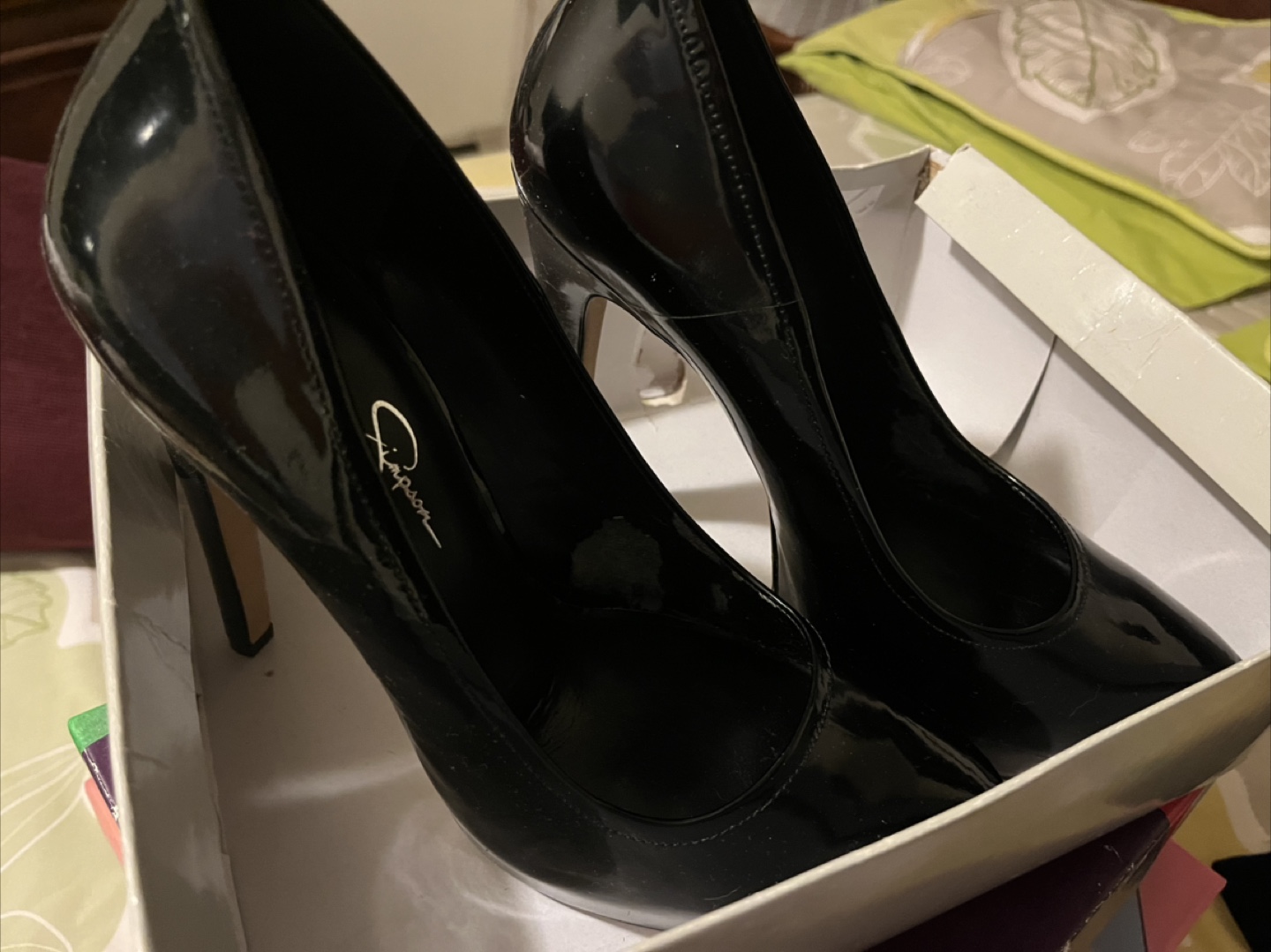 Jessica Simpson Black Patent Heels - photo 2