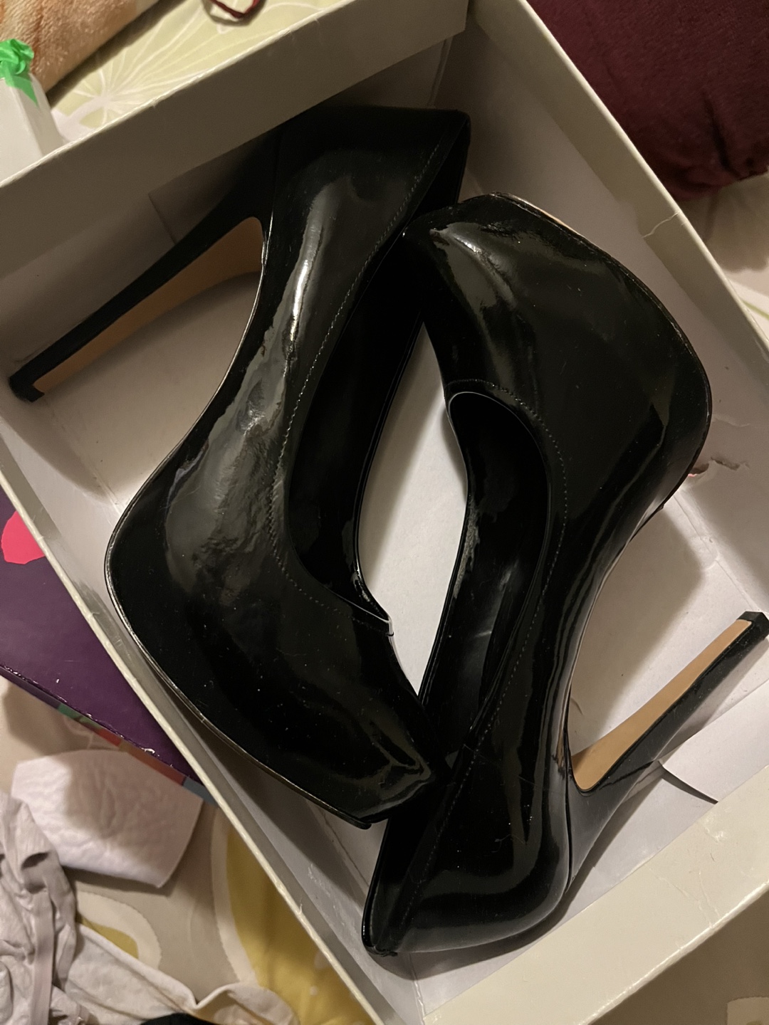 Jessica Simpson Black Patent Heels