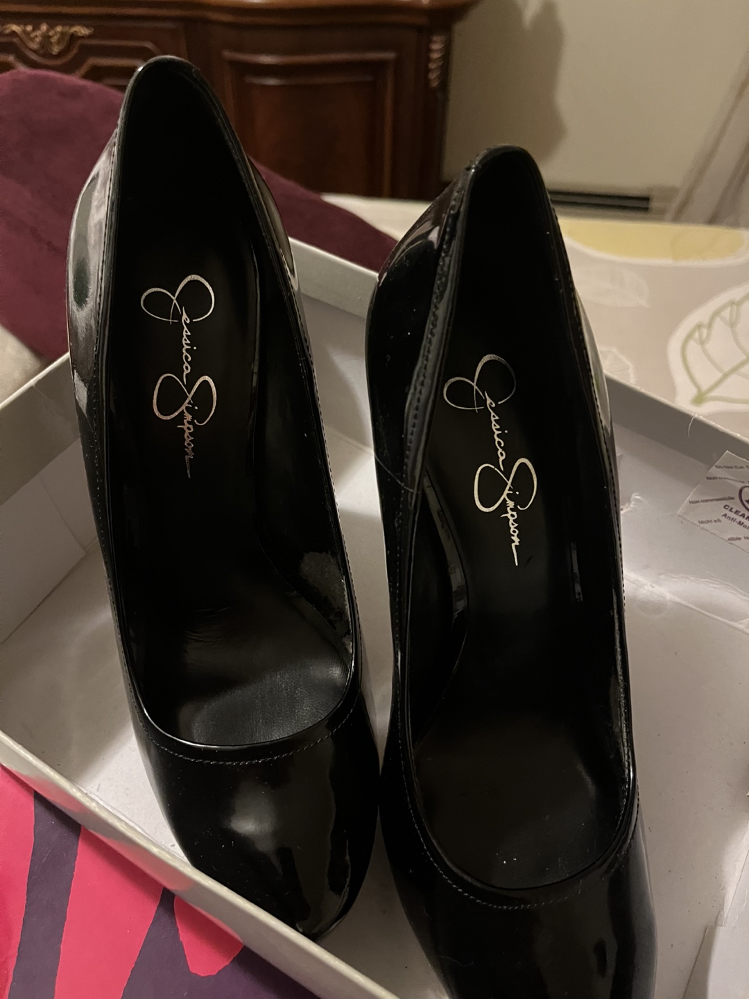 Jessica Simpson Black Patent Heels - photo 3