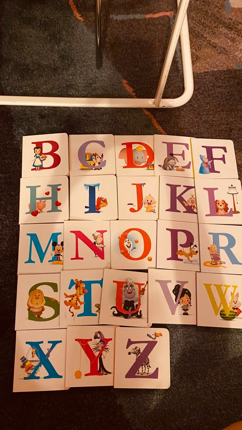 Disney Alphabet Flash Cards