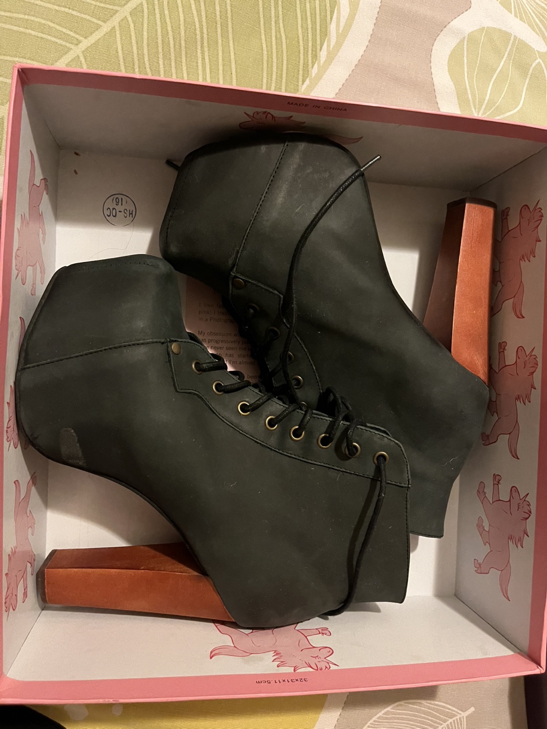 Jeffry Campbell real leather Platform Ankle Boots - photo 2