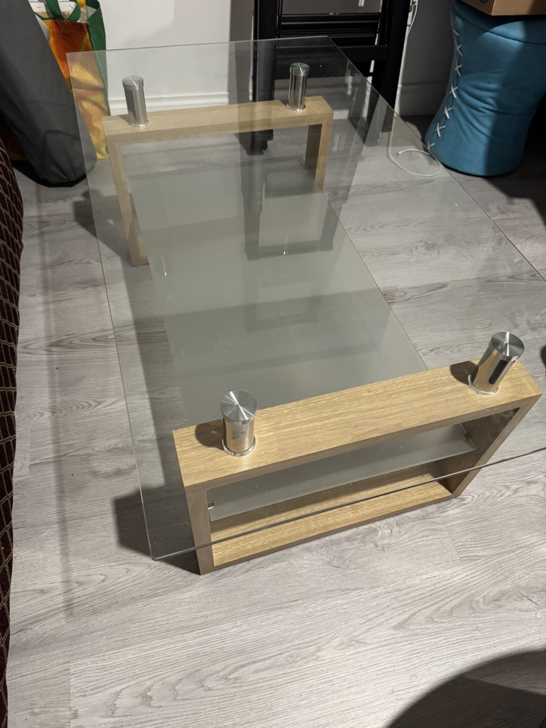 Glass Top Coffee Table - photo 2