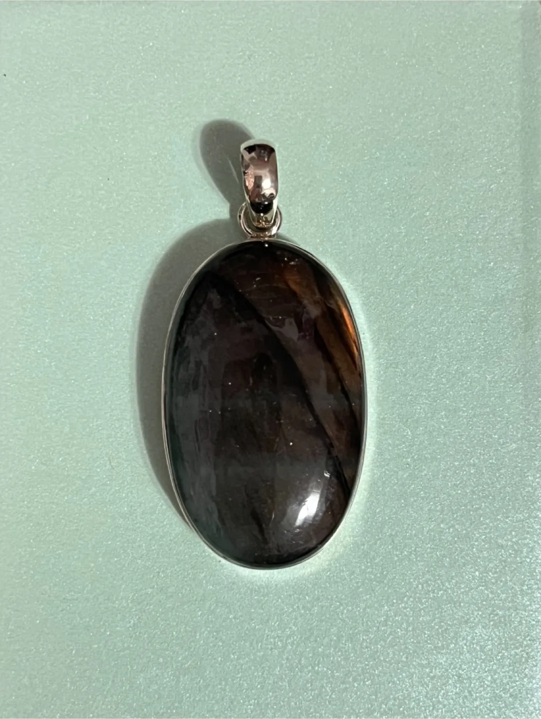 Real Sterling Silver & Labradorite Pendant thumbnail